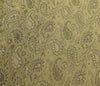 Rectangle Indian Banarasi Silk Woven Paisley Dining Table Top Cover Cloth Brown