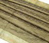 Rectangle Indian Banarasi Silk Woven Paisley Dining Table Top Cover Cloth Brown