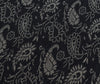 Indian Black Table Top Cover Woven Zari Border Art Silk Brocade 88" x 47" Cloth