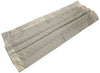 48 Square Indian Banarasi Silk Woven Paisley Dining Table Top Cover Cloth Gray