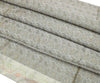 48 Square Indian Banarasi Silk Woven Paisley Dining Table Top Cover Cloth Gray