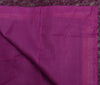 Indian Purple Table Top Cover Woven Zari Border Art Silk Brocade 88" x 47" Cloth