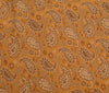 48 Inch Square Table Top Cover Mustard Woven Zari Border Silk Brocade Cloth