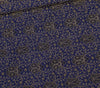 48 Inch Square Table Top Cover Blue Woven Zari Border Silk Brocade Cloth