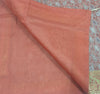 48"Square Banarasi Dining Table Top Cover Rust Indian Silk Woven Paisley Cloth