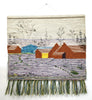 Handmade Winter Wall Hanging Home Decor Indian Large Tapestry Snowfall Wool Jute