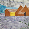 Handmade Winter Wall Hanging Home Decor Indian Large Tapestry Snowfall Wool Jute