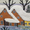 Handmade Winter Wall Hanging Home Decor Indian Large Tapestry Snowfall Wool Jute