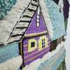 Jute & Wool Wall Hanging HandMade Indian Tapestry 3D Hut Tree Ice Decor
