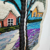 Snowy Mornings Scene Wall Hanging Home Decor Indian Large Tapestry Wool Jute