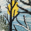 Snowy Mornings Scene Wall Hanging Home Decor Indian Large Tapestry Wool Jute