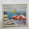 Snowy Mornings Scene Wall Hanging Home Decor Indian Large Tapestry Wool Jute