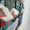 Snowy Mornings Scene Wall Hanging Home Decor Indian Large Tapestry Wool Jute