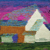 Jute & Wool Wall Hanging HandMade Indian Tapestry 3D Hut Tree Ice Decor