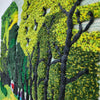32x40" Wall Hanging for Decor Natural Green Garden 3D Jute Tapestry: Hand-Woven