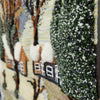 Jute & Wool Wall Hanging HandMade Indian Tapestry 3D Village Scenery Tree Nature