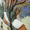 Jute & Wool Wall Hanging HandMade Indian Tapestry 3D Village Scenery Tree Nature