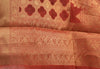Maroon Banarasi Silk Dupatta Woven Zari Brocade Indian Long Stole Wrap Shawl