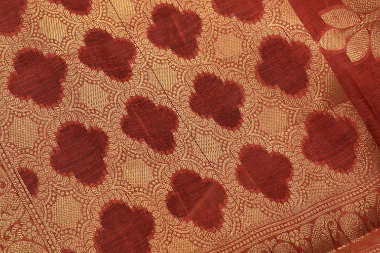 Maroon Banarasi Silk Dupatta Woven Zari Brocade Indian Long Stole Wrap Shawl