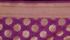 Purple Banarasi Silk Dupatta Woven Zari Brocade Indian Long Stole Wrap Shawl