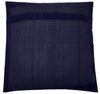 17" Sq Indian Art Silk Woven Zari Borcade Banarasi Cushion Pillow Covers Navy Bl
