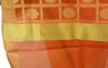 Rust Banarasi Dupatta Floral Woven Zari Brocade Indian Long Stole Wrap Shawl