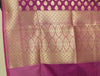 Dark Magenta Banarasi Silk Dupatta Woven Zari Brocade Indian Long Stole Wrap Sha