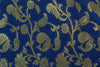 Blue Banarasi Dupatta Birds Woven Zari Brocade Indian Long Stole Wrap Shawl