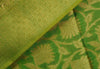Green Banarasi Dupatta Floral Woven Zari Brocade Indian Long Stole Wrap Shawl
