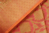 Pink Banarasi Dupatta Floral Woven Zari Brocade Indian Long Stole Wrap Shawl