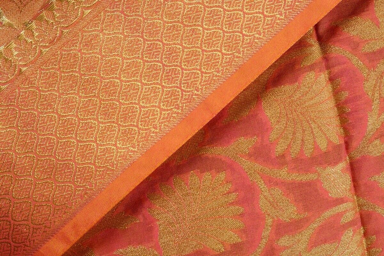 Pink Banarasi Dupatta Floral Woven Zari Brocade Indian Long Stole Wrap Shawl