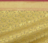 Beige Banarasi Dupatta Peacock Woven Zari Brocade Indian Long Stole Wrap