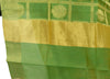 Green Banarasi Dupatta Floral Woven Zari Brocade Indian Long Stole Wrap Shawl