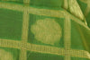 Green Banarasi Dupatta Floral Woven Zari Brocade Indian Long Stole Wrap Shawl