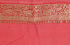 Blackish Blue Pure Khaddi Georgette Silk Banarasi Handloom Zari Woven Saree