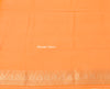 Orangish Pure Khaddi Georgette Silk Banarasi Handloom Skirt Border Saree Woven