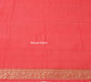 Pink Pure Khaddi Georgette Silk Banarasi Handloom Animal Border Woven Saree