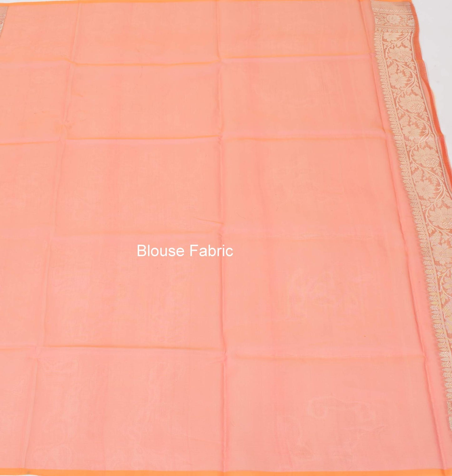 Peach Multi Shades Banarasi Organza Saree with Zari Woven Buta Rich Pallu&Border
