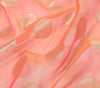 Peach Multi Shades Banarasi Organza Saree with Zari Woven Buta Rich Pallu&Border