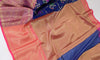 Blue Banarasi Semi Cotton Silkly Tilfi Zaal Saree Zari Woven Skirt Border Sari