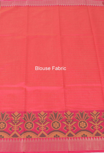 Green Banarasi Semi Kora Organza Silk Zari Woven Check Broad Alfi Border Sari