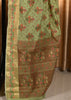 Banarasi Vastra Chanderi Silk Saree with Resham Tilfi Buta Floral Zari Border