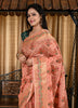 Banarasi Vastra Chanderi Silk Saree with Resham Tilfi Buta Floral Zari Border