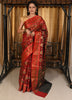 Banarasi Vastra Kora Silk Saree with Meena Tilfi Buta Zari Resham Woven Sari