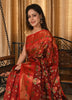 Banarasi Vastra Kora Silk Saree with Meena Tilfi Buta Zari Resham Woven Sari