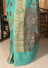 Banarasi Vastra Chanderi Silk Saree with Resham Tilfi Buta Floral Zari Border