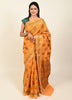 Banarasi Vastra Chanderi Silk Saree with Resham Tilfi Buta Floral Zari Border