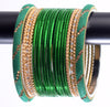 Costume Matching 40 Pc Indian Metal Bangles Bracelet Set in Size 2.8 Green
