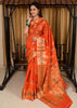 Banarasi Vastra Chanderi Silk Floral Meena Buta Saree Zari Woven Skirt Border