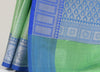 Banarasi Vastra Kora Silk Tanchoi Saree Zari Woven Floral Sari Contrast Border